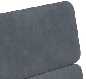 Kerekes Étkező Székek 2 pcs Sötétszürke 58 x 65 x 98 cm Bársony