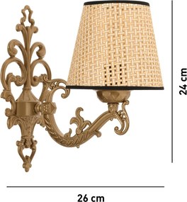 Claire Coral - Natural, Gold