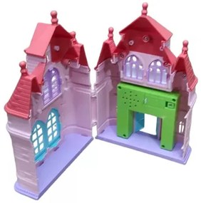 Castle Toy Princess Hercegnő Baba Kastéllyal Kiegészítőkkel Fények és hangok