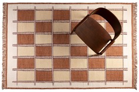 Terrakotta színű pamut szőnyeg 160x230 cm Gambit – Dutchbone