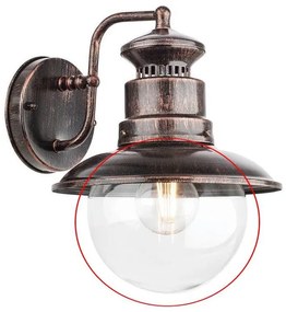 Redo A9046 - Csere lámpabúra fali lámpához és csillárhoz SCOTT átlátszó