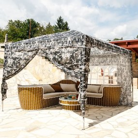 Ollós kerti sátor 3x3 m UV védelemmel