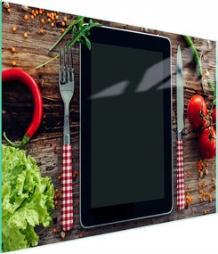 Üveg Vágódeszka 52x30 Konyha Edzett Üveg