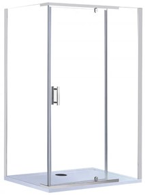Leziter GALS80120 Galatro aszimmetrikus nyílóajtós zuhanykabin, 80x120x200 cm-es méretben