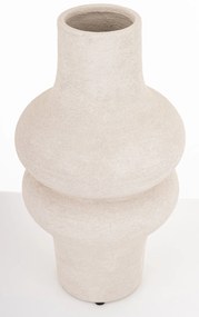 Evora design Váza kerámia fehér 35x18.5x18.5cm