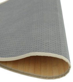 kerek világos természetes bambusz szőnyeg 100 cm