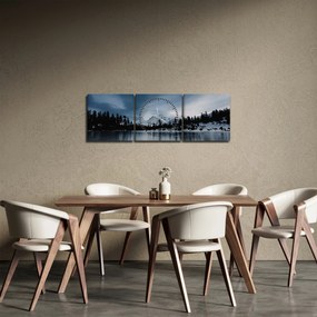 Kép - A befagyott tón (órával) (90x30 cm)
