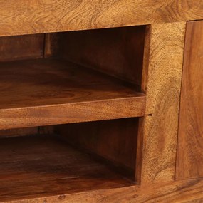 tömör fa TV-szekrény mézszínű felülettel 120 x 30 x 40 cm