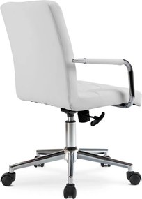 Forgószék ifjúsági fehér ökobőr. ASTRO