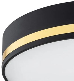 Argon 6141 - Mennyezeti lámpa AMORE 3xE27/15W/230V átmérő 45 cm fekete/arany