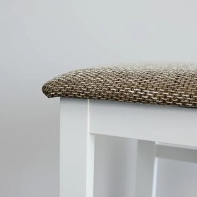 NATE étkezőszék fehér/barna