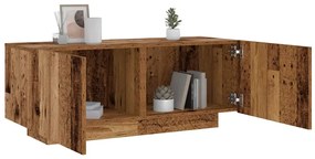 Antik fa színű szerelt fa éjjeliszekrény 100 x 35 x 40 cm