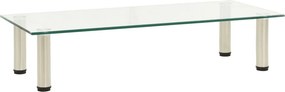 vidaXL átlátszó edzett üveg TV-állvány 80 x 35 x 17 cm
