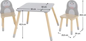 Gyerek szett 1+2, pingvin motívummal, SAVER TYP 2