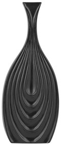 Bámulatos Fekete Dekor Váza 39 cm THAPSUS Beliani