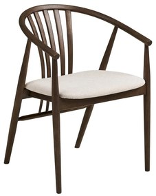 Sötétbarna tölgyfa karfás étkezőszék Agustin – House Nordic