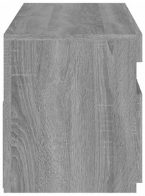 2 db szürke sonoma színű TV-szekrény LED-ekkel 60 x 35 x 40 cm