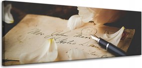 Botanika Vászonkép Szirmok a leveleken 120x40