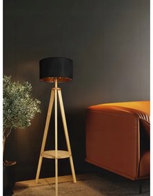 Fekete állólámpa 1xE27/40W/230V