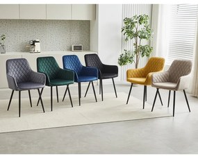 Szürke Bársony Étkezőszék. DCH-215 GREY4