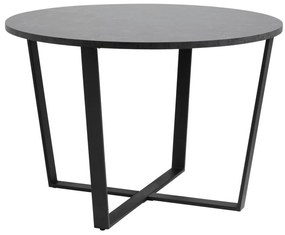 Amble Étkezőasztal Fekete Márvány Hatású 110 cm