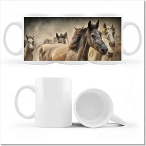 Fényképes bögre Ló Lovak Lovaglás