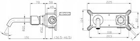 Laveo Pretto, rejtett mosdócsap + BOX beépítési rendszer, króm, LAV-BAO_022P