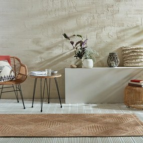 Natúr színű kültéri futószőnyeg 80x230 cm Nora Diamond – Flair Rugs