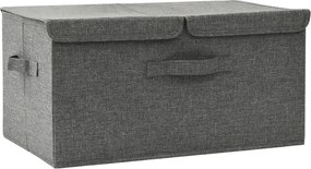 vidaXL antracitszürke szövet tárolódoboz 50 x 30 x 25 cm