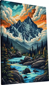 Vászonkép Festői Hegyi Tájkép otthon nappali szoba 40x60