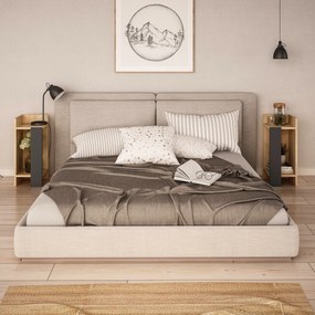 Éjjeliszekrény Elos - Oak, Anthracite