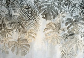 Fotótapéta Levelek Beton Absztrakt Hålószoba Nappali Tapéta Flizelina 150x105