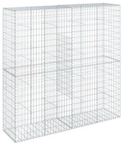 horganyzott vas gabion kosár fedéllel 200 x 50 x 200 cm