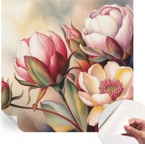 Öntapadós tapéta Divatos 3D fali ragasztóval Virágcsokor 250x250 cm