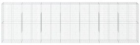 horganyzott vas gabion kosár fedéllel 700 x 50 x 200 cm