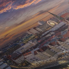 Kép - Naplemente Berlin felett (120x50 cm)