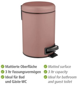 Acél pedálos szemetes 3 l Leman – Wenko