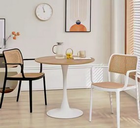 Rakásolható szék, fekete/bézs, RAVID NEW TYP 2