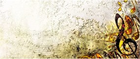Kép - a zene ereje (120x50 cm)