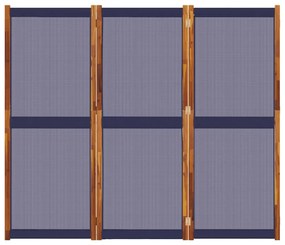sötétkék 3 paneles térelválasztó 210 x 180 cm
