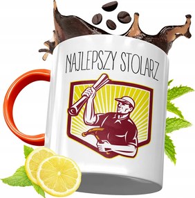 Narancssárga Bögre Asztalos Ácsoknak Ajándék fényképes nyomattal