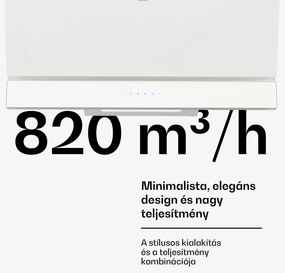 Klarstein Velaire páraelszívó, Elegáns, minimalista, nagy teljesítményű, A++ energiaosztály, 820 m³/h, 90 cm