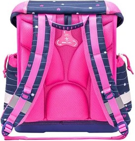 Iskolatáska, fémcsat, BELMIL Classy Simple Hearts, rózsaszín szív (BL40313AG51L)