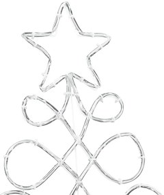 Karácsonyi Fa Forma Világítás Sokszínű 80 x 56 cm PVC