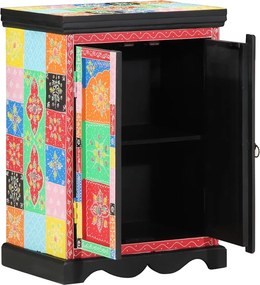 vidaXL Konzolasztal polcokkal tárolóval Sokszínű 50 x 30 x 70 cm