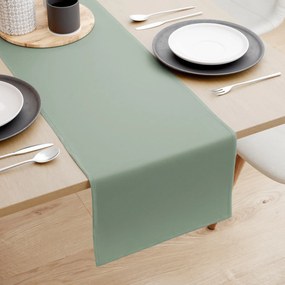 Goldea pamut asztali futó - zsálya színű 20x160 cm