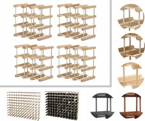 Bortartó állvány tölgy bortartó állvány Moduláris alkoholtartó állvány 36+9cipő Tölgy
