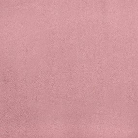rózsaszín bársony rugós ágy matrac nélkül 80x220 cm