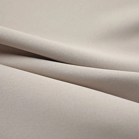 2 db bézs sötétítőfüggöny fémgyűrűkkel 140 x 175 cm