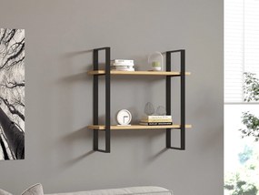 Fali polc Buba - Sapphire Oak, Black